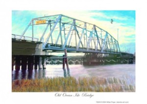 Old Ocean Isle Beach Bridge Print
