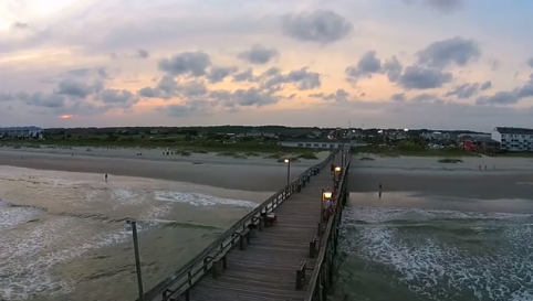 Ocean Isle Beach View from Sky Drone
