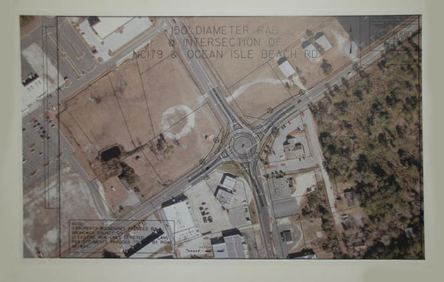 New Roundabout at Ocean Isle Beach