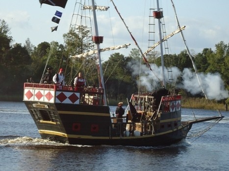 Pirate ship at Riverfest